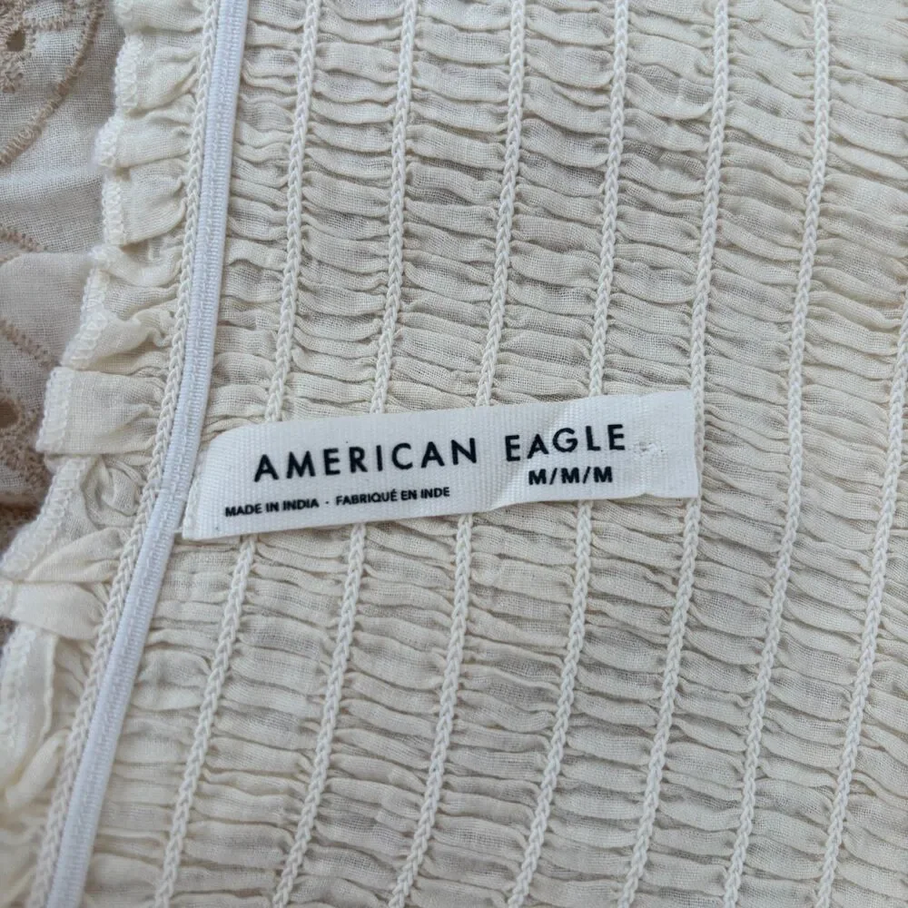 American Eagle Smocked Top Medium